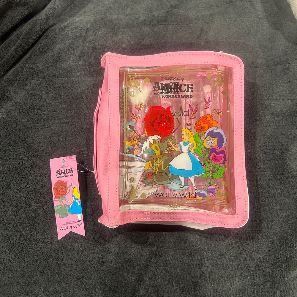 Wet n Wild Pink Alice in Wonderland Makeup Bag
